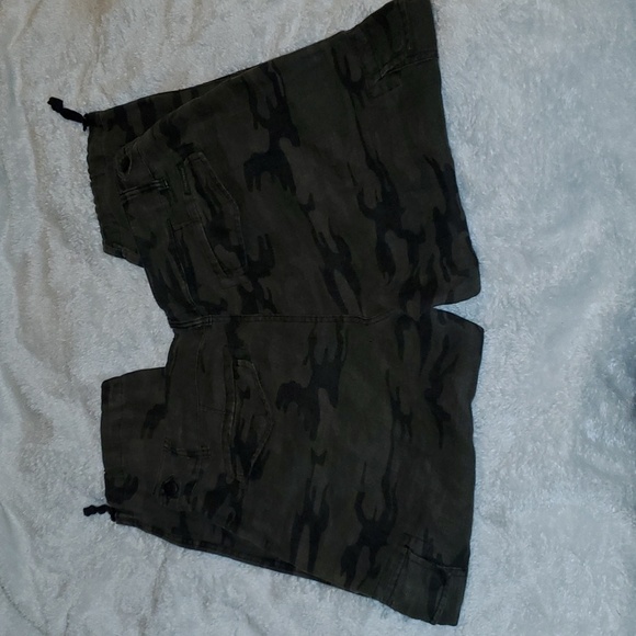 SANCTUARY x Anthropologie 100% Linen Camo Cargo Pants Size 31 - Picture 8 of 8